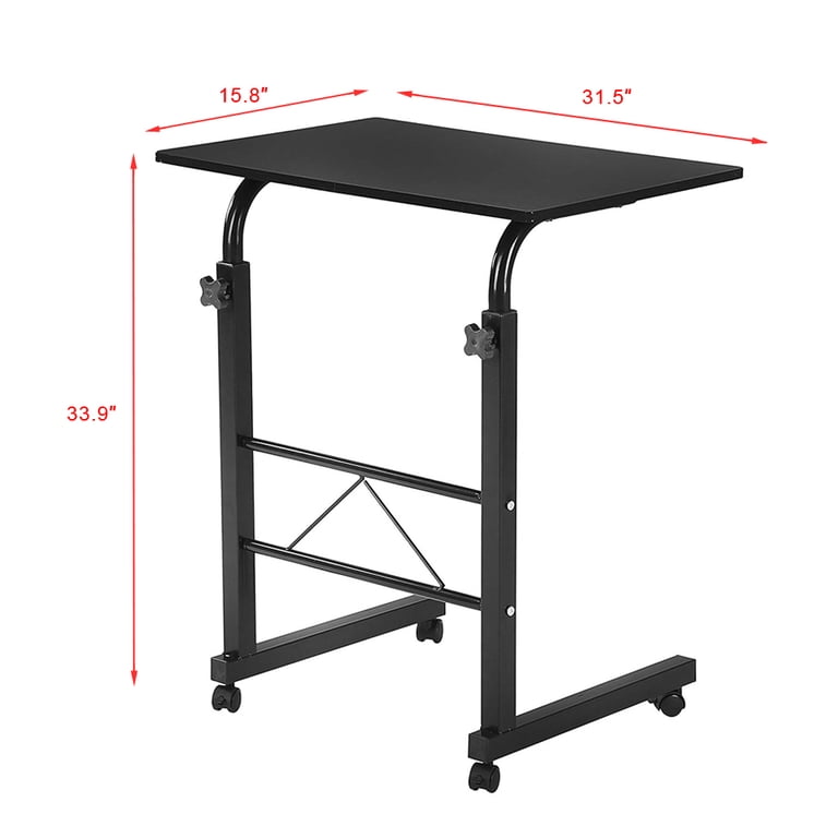 Zimtown Height Adjustable Laptop Table, Black photo 8