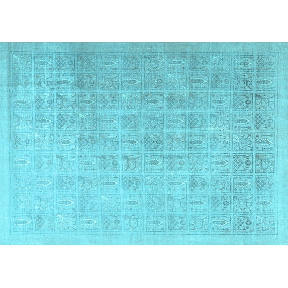 Ahgly Company Indoor Rectangle Persian Light Blue Traditional Area Rugs, 2' x 3'