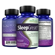 Sleep Great – Sleep Support Supplement with Melatonin & Lemon Balm – 60 Capsules
