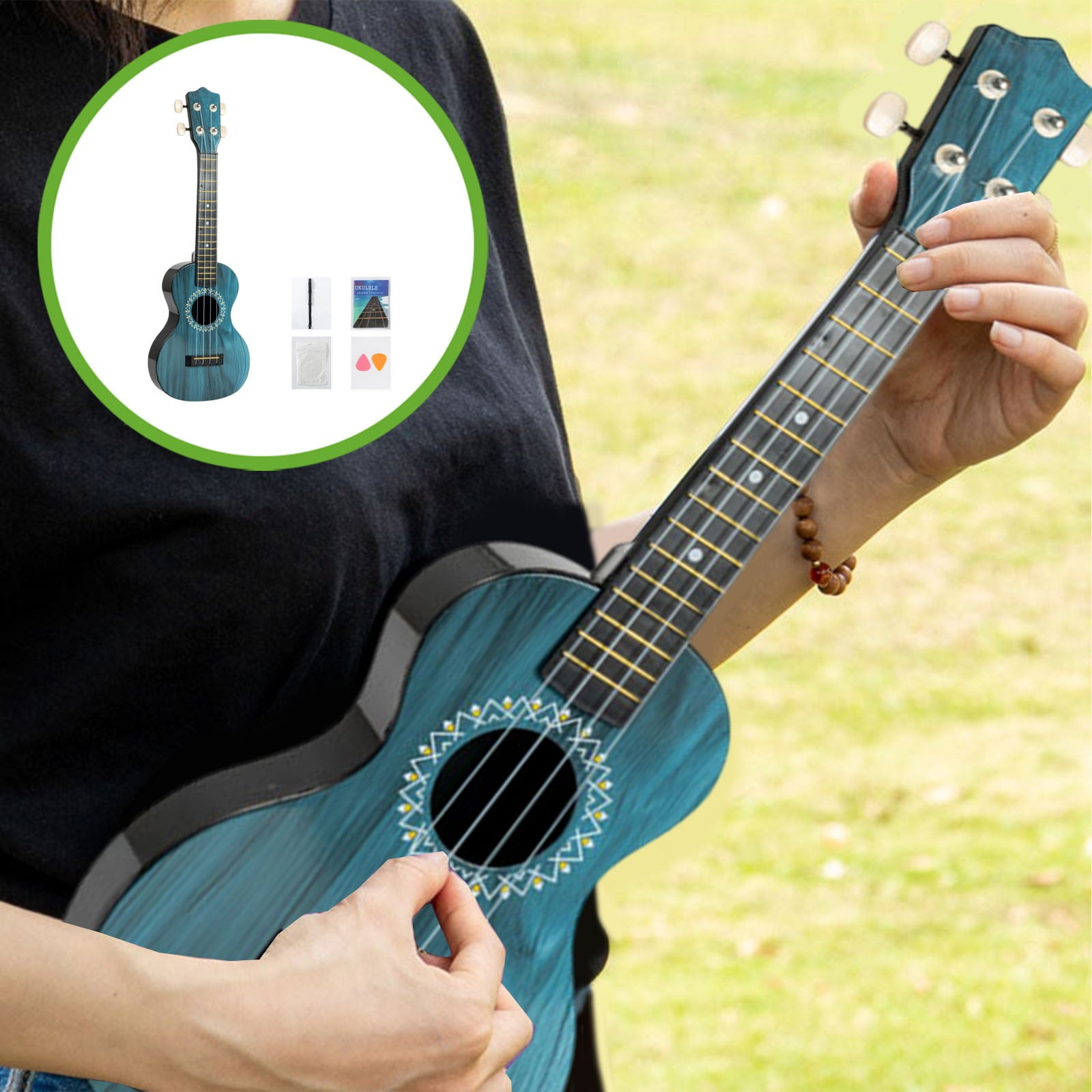 Boovnll Ukulele for Kids, 21" Four Strings Kids Toy Guitar for Beginner Ages 3-6 Kids Guitar for Children Musical Instruments Educational Learning Toy, Gift for Boys Girls, Toys, Ukulele