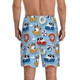 thumbnail image 4 of Lsque Dogs With Pool Floats Mens Sleep Pajama Shorts,Short Pajama Pants, Cotton Ultra-Soft Knit-4X-Large, 4 of 9