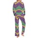 thumbnail image 4 of Puntoco Conjunto de pijama cómodo para mujer, conjunto de pijama con parte superior y pantalones casuales con estampado degradado para mujer, 4 of 5