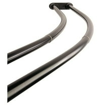 Kingston Brass Edenscape Adjustable Double Curved Stainless Steel Shower Curtain Rod, 60-72 Inches, Oil Rubbed Bronze