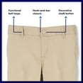 thumbnail image 5 of French Toast Girls School Uniform Adjustable Waist Stretch Twill Skinny Pants, Sizes 4-20 & Plus, 5 of 7
