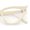 Ivory - Clear, variant on Vintage Golden Era Narrow Cat Eye Luxury Chic Plastic Sunglasses Black - Clear
