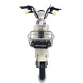 thumbnail image 4 of Bicimoto Eléctrica BIKEON TWIN PLUS crema  700W 48V 20Ah, hasta 35km/h y 50km Autonomía, Rodado 14”, Suspensión Delantera y Trasera, Frenos de Tambor, Canastilla, Luces LED, Alarma Antirrobo, 4 of 10