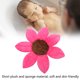 thumbnail image 1 of Baño De Flores Para Bebés, Soporte Para Cabeza De Baño De Girasol Para Bebés, Esponja Corta De Felpa Suave Para La Piel, Baño Floreciente Para Ducha ANGGREK Rojo oscuro, 1 of 9