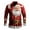 Red, variant on Men's Shirts Christmas Santa Pajama Short Body Suit Men 3D Printed Long Sleeve down Short Male Rompers Men Button-Up Top for Festive Male Bodysuit Short Shirt Occasions and Casual Wear