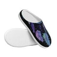 thumbnail image 3 of Wukai Dreamcatcher With Colorful Feathers Print Women's Indoor Bedroom Slipper Slip On Shoes, Unisex House Shoes with Anti-Skid Sole for Men, Gift for Women Men-11, 3 of 7