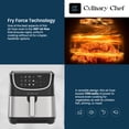 thumbnail image 5 of Culinary Chef 8.45-Quart Electric Air Fryer, Adjustable Temperature, Touch Panel Control, One-Touch Cook Functions, and 360° Rapid Cooking, 1700 Watt Power, 5 of 13