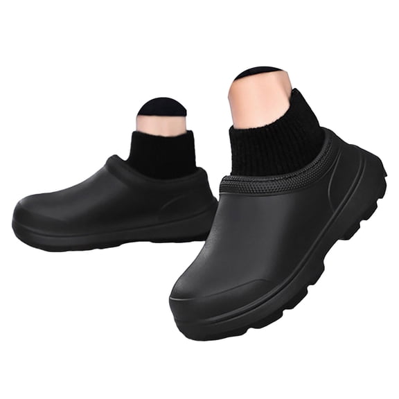 YLYL Women Men Rain Boots Waterproof Non Slip Fashion Comfortable Slip on Outdoor Work Garden Rubber Boots
