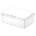 thumbnail image 1 of Caja de Plástico Rectangular de Plástico Transparente con Tapa Caja de Almacenamiento Colección, 1 of 8