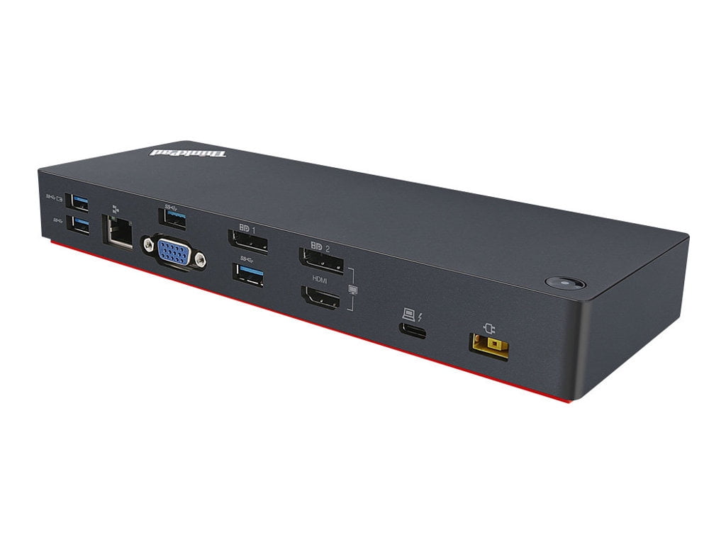 Lenovo ThinkPad Thunderbolt 3 Dock - Port replicator - Thunderbolt 3 - HDMI, 2 x DP GigE - 135 Watt - United States - for ThinkPad P51s; P52s; T25; T470;