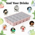 thumbnail image 7 of Uooglle Silicone Ice Cube Trays 3 Pack with Lids - 15-Cavity Easy-Release Flexible Ice Molds - BPA Free Food Grade Silicone for Cocktails & Whiskey (Blue, Pink, Green), 7 of 7