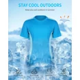 thumbnail image 5 of ANFERRY Men Swim Shirts Color Block UPF50+ Sun Protection Rash Guard Quick Dry Stretchy Swim Top, 5 of 10