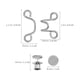 thumbnail image 2 of 8 juegos de ajustadores de cintura sin botones de costura, Clips para vaqueros, tensores de cintura para pantalones, hebillas de cintura para pantalones vaqueros, Clips para pantalones, 2 of 5