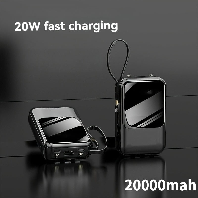 20W Fast Charging Power Bank 20000mAh, Slim Portable Charger with LED Display, External Battery Pack for Phone and Electronic Devices, Holiday Gifts