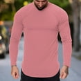 thumbnail image 2 of Men's Casual Fitness T-Shirt Breathable Soft Comfortable Round Neck Long Sleeve Tee for Sports Outdoor Active Wear Mens Basic Tee Shirts Summer Vintage T Shirts, 2 of 6