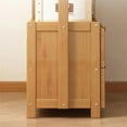 thumbnail image 3 of Colourtree Bamboo Clothes Rack,Garment Rack with Drawers and Shelves,5 Tier Storage Shelves with 6 Hanging Hooks,Coat Rack,Wardrobe Closet for Entryway Guestroom Kids Bedroom (39.4inch Width), 3 of 5