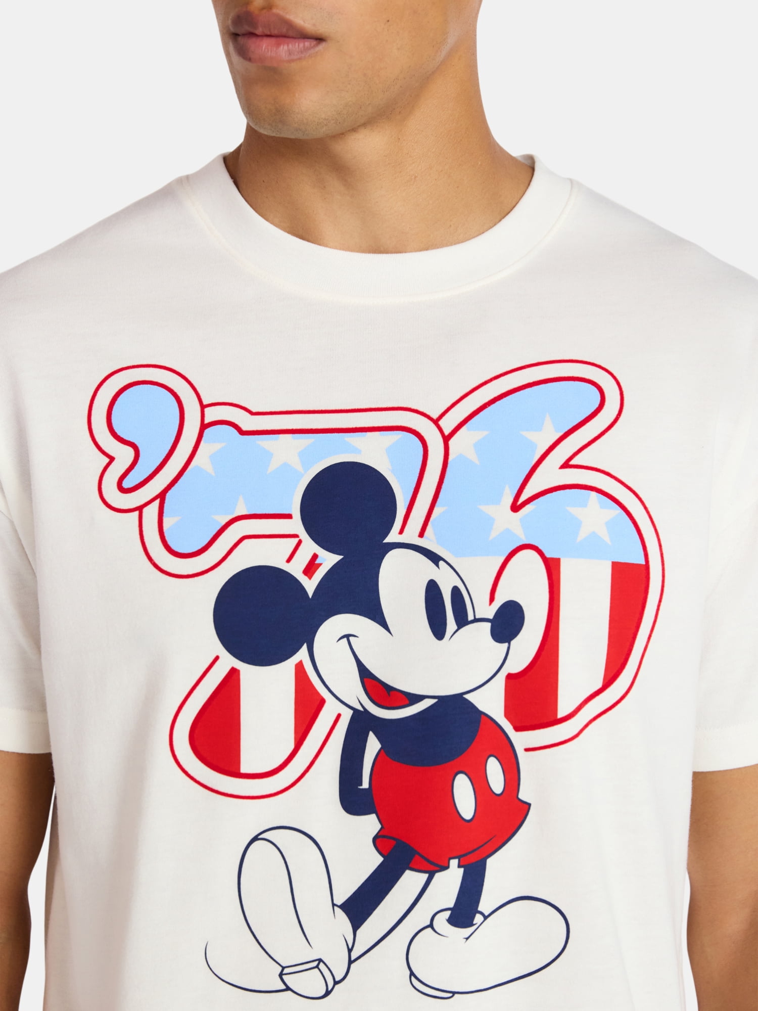 Disney Men's Mickey Mouse Spirit of 76 America 250 Graphic Tee, Sizes XS-5XL