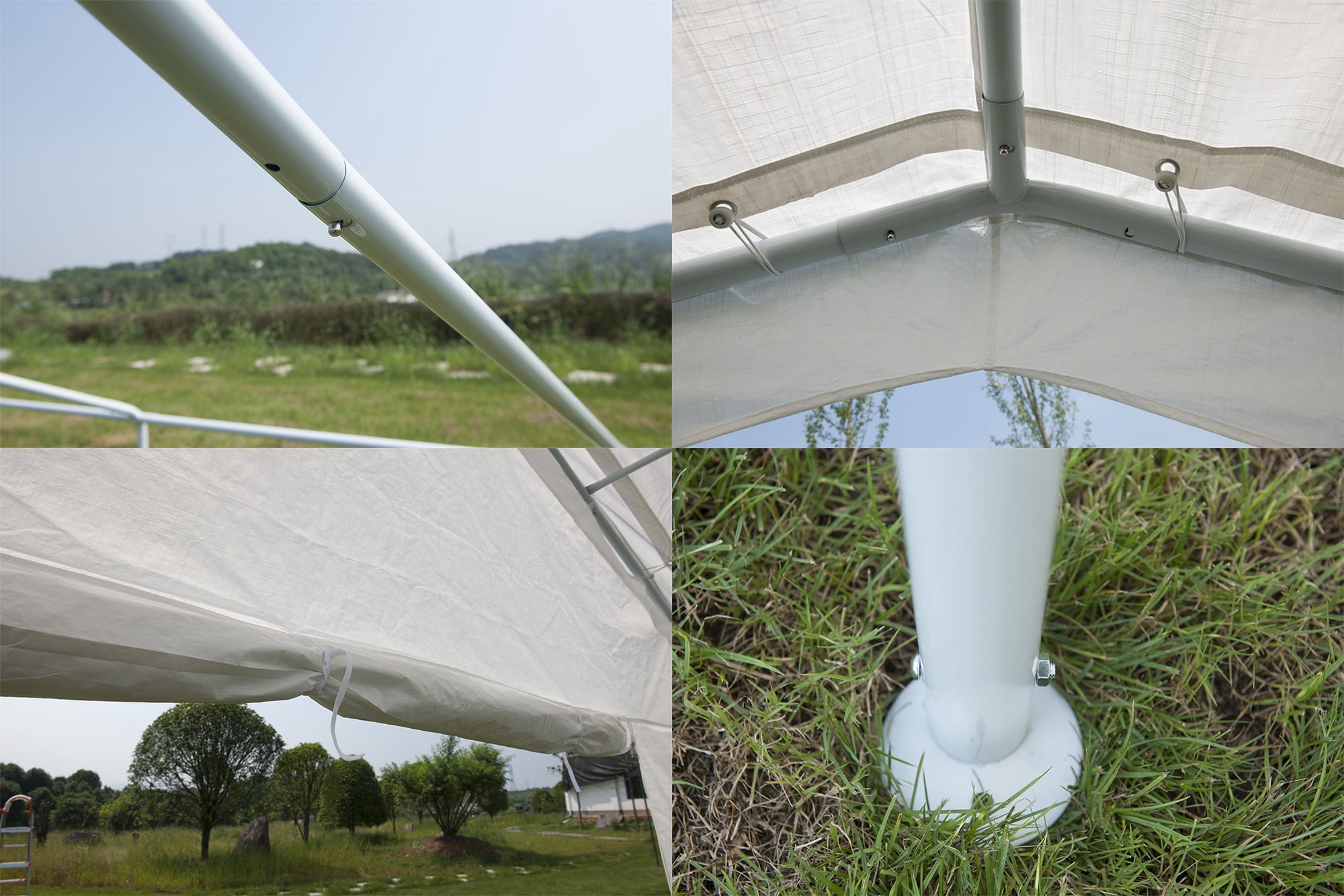 20 x 20 Ft Heavy Duty Commercial Party Canopy Carport Shelter Wedding Camping Tent Gazebo Pavilion Outdoor