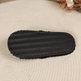 thumbnail image 5 of Iyufng Women's Fuzzy Plush Thong Slippers Sparkly Rhinestone Bow Decor Soft Cozy Indoor House Flip Flop Slides, 5 of 9