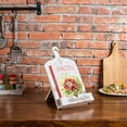 thumbnail image 3 of MyGift Whitewashed Cutting Board Style Cookbook Holder with Kickstand, 3 of 7