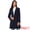 Dark Blue, variant on DARING DIVA Women's Stylish Peacoat Wrap Collar 2024 Winter Trench Long Coat M Beige