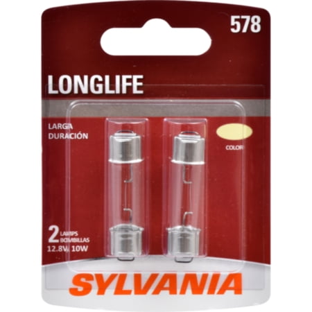 Sylvania 578 LongLife Mini Bulb, Pack of 2