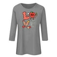 thumbnail image 4 of FAWUUDO Women Valentines Day Shirts Love Heart Printed Cute Tops Crewneck Long Sleeve Tshirts Graphic Tees, 4 of 4
