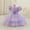 Purple, variant on Girls Pencil Dress Bridesmaid Summer Wedding Pageant Dresses Princess Birthday Party Size 1-5T, Red