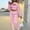 Pink, variant on Women's Casual Outfits Solid Sweatshirts Crop Top And Trousers Pants Sets Track Suits Beautiful And Casual Suit Yoga Pants Women Tuxedo Suit plus Size Suit Women Homecoming Pants Outfit Junior Womens