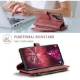 thumbnail image 4 of Para Samsung Galaxy S22 Ultra 5G Funda tipo billetera con Tarjetero Soporte de Pie Bolsillo Magnético con Cremallera Correa de Cordón, Funda Tipo Billetera de Cuero con Tapa, 4 of 6