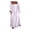 White, variant on Joernso Women Vintage Solid Color Long Sleeve O Neck Pockets Maxi Dress Tunic Kaftan