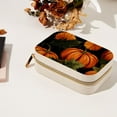 thumbnail image 7 of Thanksgiving Pumpkin Leaves Velvet Portable Necklace Organizer with Removable Compartment - Display Case, Earring Organizer, and Necklace Holder - Gift, 7 of 7