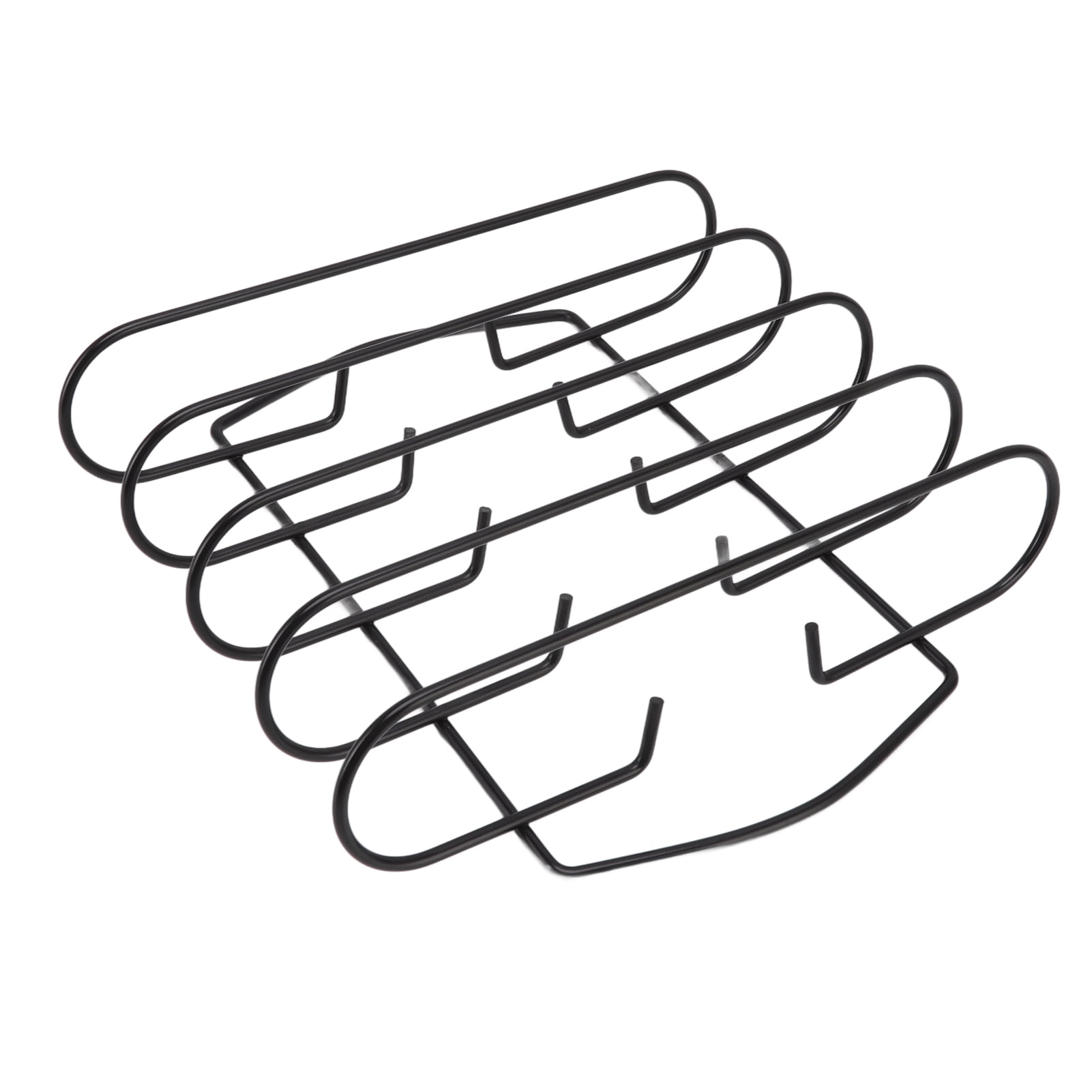 Grilling Rib Stand, BBQ Rib Rack Safe To Use Iron Non Stick Durable 4 Ribs Capacity For Cooking