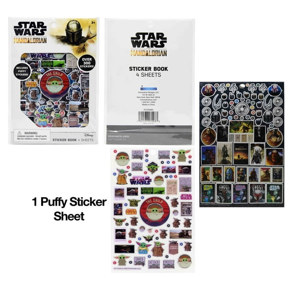 Star Wars "The Child" Sticker Book With Puffy Stickers 4 Sheet