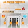 thumbnail image 4 of Window Door Awning Canopy 32"x60" Door Entrance Cover Patio Awning UV Rain Snow Sunlight Protection, 4 of 10