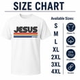 thumbnail image 5 of Retro Jesus King Graphic T-Shirt, Unisex Classic Fit Cotton Tee, 5 of 9