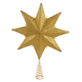 thumbnail image 3 of Kurt Adler 16-Inch Pearl and Gold Shimmer 8-Point Star Tree Topper, 3 of 4