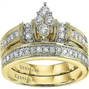 Southern Belle 5/8 Carat T.W. Diamond 14kt Yellow Gold Bridal Set