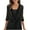 #2_Black, variant on Women's Metallic Glitter Sheer Shrug - 3/4 Sleeve Tie Front Evening Wrap for Dresses, Lightweight Sparkling Bolero Beach Cover-Up