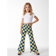 thumbnail image 2 of Girls Comfy Flare Leg Bell Bottoms Elastic-Waist Trousers Premium Holiday Style for Little Girls Age 3-10, 2 of 6