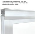 thumbnail image 5 of basco a0516-60cl deluxe 58-1/2" high x 59" wide bypass framed tub door with clear glass, 5 of 7