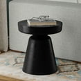 thumbnail image 6 of Simpli Home Robbie 16 inch Wide Solid Mango Wood Boho Contemporary Rustic Accent Table in Black, 6 of 9