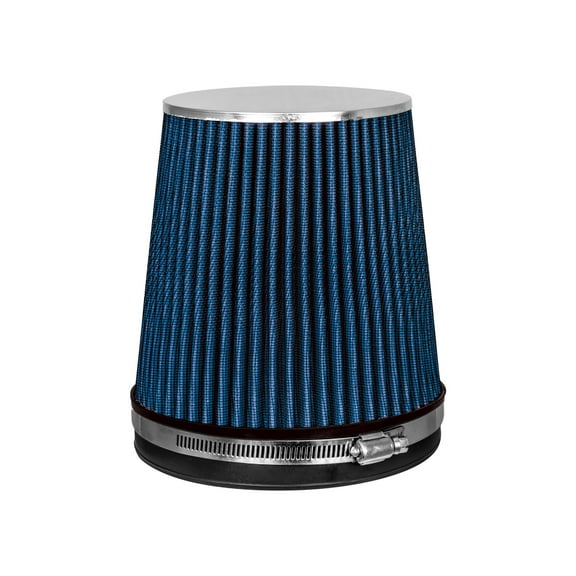 BLUE 6" 152mm Inlet Truck Air Intake Cone Replacement Quality Dry Air Filter
