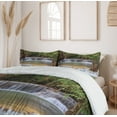 thumbnail image 6 of Ambesonne Thailand Duvet Cover Sets, Waterfall Kanchanaburi, 2-King, Green Brown Grey, 6 of 7