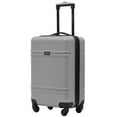 thumbnail image 4 of Travelers Club 20" Skyline Rolling Hard Case Carry-on Luggage - Gray, 4 of 10