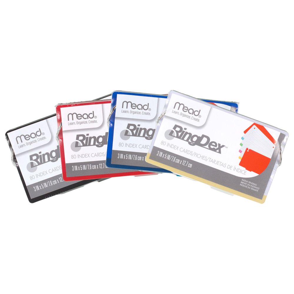 Mead Ringdex, 3" x 5", Color Chosen For You