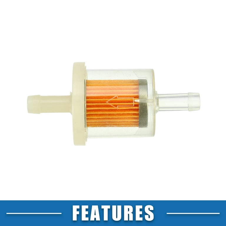 Unique Bargains Fits 1/4 Inch Gas Inline Fuel Filters 2.83